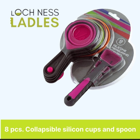 8 PCS Pink Measuring Cups - Kitchen Measuring Tool